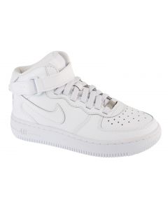 Nike Air Force 1 Mid EasyOn Gs FN1193-111 dla dziewczynki buty sneakers, Białe 001