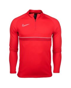 Nike Dri-FIT Academy 21 Sweatshirt CW6110-657 męskie bluzy, Czerwone 001