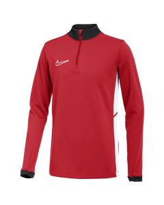 Nike Dri-Fit Academy 25 Drill Jr Top FZ9773-657 dla chłopca bluzy, Czerwone 001