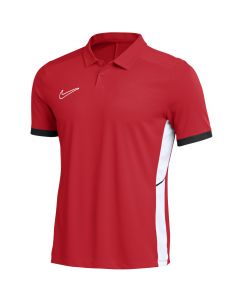 Nike Dri-Fit Academy 25 SS Polo FZ9759-657 męskie koszulki polo, Czerwone 001