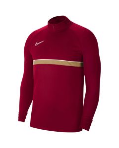 Nike NK DF Academy 21 Drill Top CW6112-677 dla chłopca bluzy, Bordowe 001