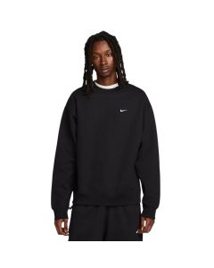 Nike Solo Swoosh Fleece Crew DX1361-010 męskie bluzy, Czarne 001