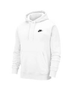 Nike Sportswear Club Fleece Hoodie BV2654-100 męskie bluzy, Białe 001