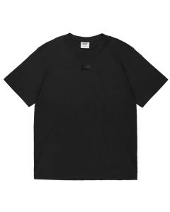 Prosto Jacquard Label T-shirt KL261MTEE1042 męskie t-shirty, Czarne 001