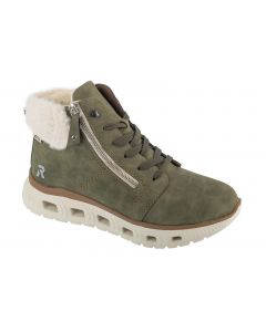 Rieker Booties M6014-54 damskie buty zimowe, Zielone 001