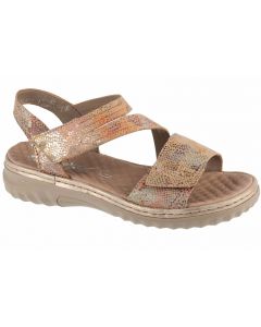 Rieker Sandals 60464-90 damskie sandały, Beżowe 001