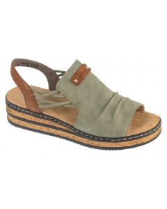 Rieker Sandals 62962-52 damskie sandały, Szare 001