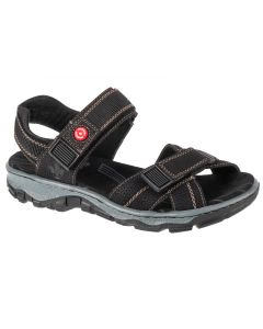 Rieker Sandals 68851-02 damskie sandały, Czarne 001