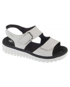 Rieker Sandals V1382-80 damskie sandały, Białe 001