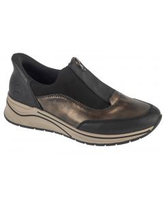 Rieker Shoes N9553-25 damskie półbuty, Czarne 001