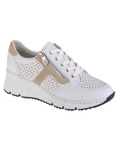 Rieker Sneakers N6304-80 damskie buty sneakers, Białe 001