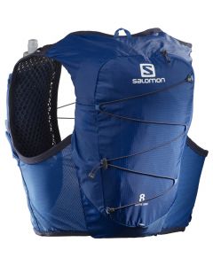 Salomon Active Skin 8 With Flasks C17796 unisex plecaki, Niebieskie 001