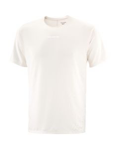 Salomon Sense Aero SS Tee Gfx M LC2700100 męskie t-shirty, Białe 001