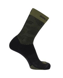 Salomon X Ultra Mid Socks C15556 unisex skarpetki, Zielone 001