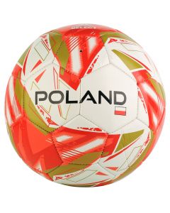 Select Poland Flag Ball POLAND WHT-RED unisex piłki do piłki nożnej, Białe 001