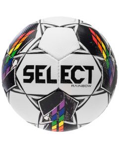 Select Rainbow V23 Ball RAINBOW WHT-BLK unisex piłki do piłki nożnej, Białe 001