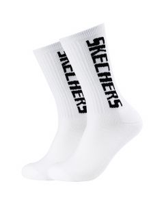 Skechers 2pk Cushioned Socks SK41042-1000 unisex skarpetki, Białe 001