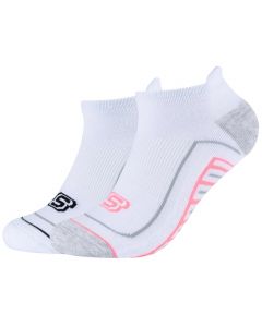 Skechers 2PPK Basic Cushioned Sneaker Socks SK43024-1001 unisex skarpetki, Białe 001