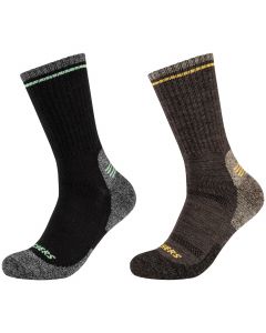 Skechers 2PPK Men Trail Wool Socks SK41104-8997 męskie skarpetki, Czarne 001