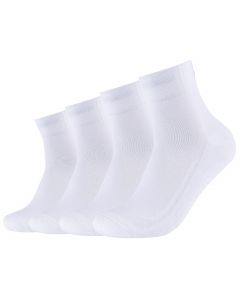 Skechers 2PPK Unisex Basic Cushioned Quarter Socks SK42019-1000 unisex skarpetki, Białe 001