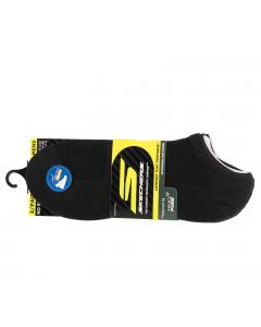 Skechers 3pk Mens Microfier S101715-HBLK damskie skarpetki, Czarne 001