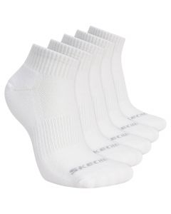 Skechers 3pk Unisex 1/2 Terry Qtr Crew S602095-100 unisex skarpetki, Białe 001