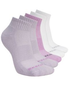 Skechers 3pk Unisex 1/2 Terry Qtr Crew S602095-501 unisex skarpetki, Fioletowe 001