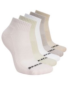 Skechers 3pk Unisex 1/2 Terry Qtr Crew S602095-680 unisex skarpetki, Różowe 001