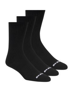 Skechers 3pk Unisex Non Terry Crew S601102-001 unisex skarpetki, Czarne 001