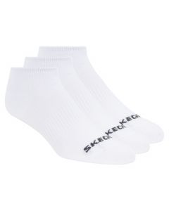 Skechers 3pk Unisex Non Terry No Show S114041-100 unisex skarpetki, Białe 001
