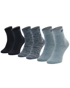 Skechers 3PPK Boys Mech Ventilation Socks SK41064-5302 dla chłopca skarpetki, Niebieskie 001