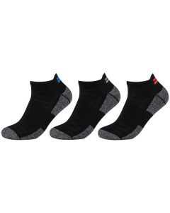 Skechers 3PPK Men Function Performance Sneaker Socks SK43044-9999 męskie skarpetki, Czarne 001