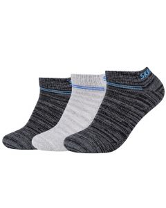 Skechers 3PPK Mesh Ventilation Socks SK43022-9703 unisex skarpetki, Szare 001