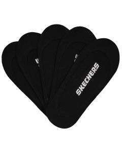 Skechers 5pk Womens Non Terry Socks S110703-BLK damskie skarpetki, Czarne 001