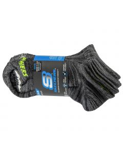 Skechers 6pk Boys No Terry Socks S112222-BLK unisex skarpetki, Czarne 001