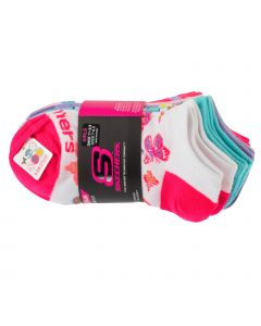 Skechers 6pk Girls Butterfly Socks S601234-MULT unisex skarpetki, Wielokolorowe 001