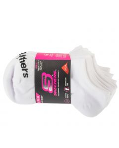 Skechers 6pk Girls Cotton Ns Socks S117880-WHT unisex skarpetki, Białe 001