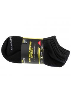 Skechers 6pk Men Mn Cotton Nshw Socks S117809-BLK męskie skarpetki, Czarne 001