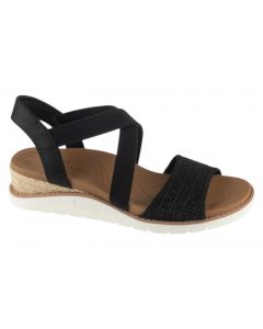 Skechers Bobs Arch Fit Beach Kiss - Boho Beyond 114013-BLK damskie sandały, Czarne 001