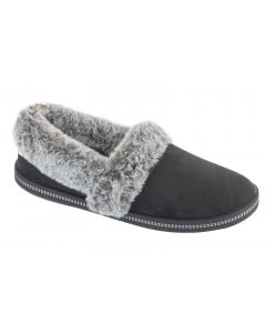Skechers Cozy Campfire-Team Toasty 32777-BLK damskie kapcie, Czarne 001
