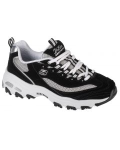 Skechers D'Lites - Roam Around 13150-BKW damskie buty sneakers, Czarne 001