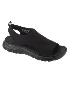 Skechers Flex Appeal 4.0 - Moon Lines 119478-BBK damskie sandały, Czarne 001