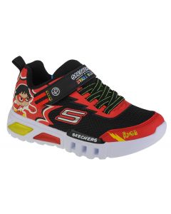 Skechers Flex-Flow-Hero Speed 406043L-RDBK dla chłopca buty sneakers, Czerwone 001