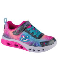 Skechers Flutter Heart Lights 302315L-NVMT dla dziewczynki buty sneakers, Wielokolorowe 001