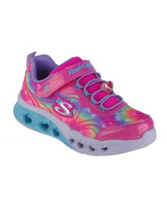 Skechers Flutter Heart Lights-Groovy Swirl 303253L-HPLV dla dziewczynki buty sneakers, Różowe 001