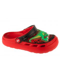 Skechers Foamies: Swifters - T-Rex-Brights 406712L-RED dla chłopca klapki, Czerwone 001