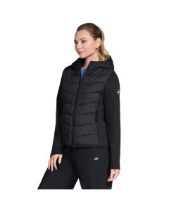 Skechers GO Shield Performance Elite Hooded Jacket JA232-BLK damskie kurtki, Czarne 001
