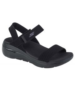 Skechers Go Walk Arch Fit Sandal - Polished 140264-BBK damskie sandały, Czarne 001