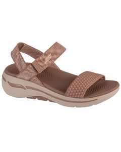 Skechers Go Walk Arch Fit Sandal - Polished 140264-TAN damskie sandały, Brązowe 001