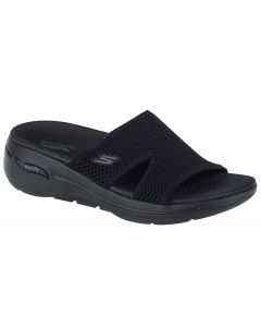 Skechers Go Walk Arch Fit - Worthy 140274-BBK damskie klapki, Czarne 001